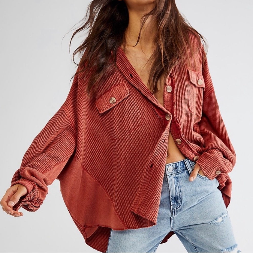 Free People FP One Scout Jacket in Clay